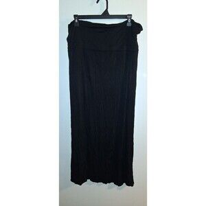 ANA Black Pull-on Maxi Skirt Sz PXL